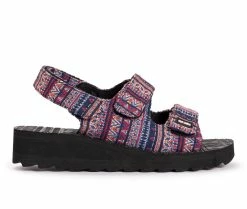 Women's MUK LUKS Wave Curl Platform Sandals