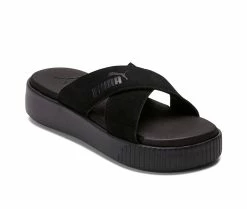 Women's Puma Platform Slide Velvet Sport Slides -Platform Sandals Shop 2 170