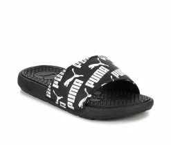 Boys' Puma Little Kid Cool Cat Bold Sport Slides -Platform Sandals Shop 2 423