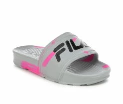 Girls' Fila Little Kid & Big Kid Sleek Slide Marble Sport Slides 10 Girls' Fila Little Kid & Big Kid Sleek Slide Marble Sport Slides -Platform Sandals Shop 2 431