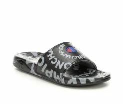 Boys' Champion Little Kid & Big Kid Mega Slide Swirl Sport Slides -Platform Sandals Shop 2 445