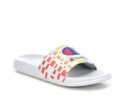 Girls' Champion Little Kid & Big Kid Mega Slide Graph Sport Slides -Platform Sandals Shop 2 461
