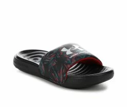Boys' Under Armour Little Kid & Big Kid Ansa Print Sport Slides -Platform Sandals Shop 2 484