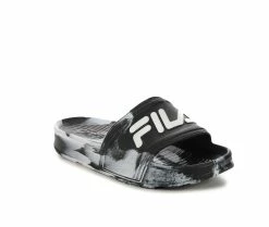 Boys' Fila Little Kid & Big Kid Sleek Slide Marble Sport Slides -Platform Sandals Shop 2 493