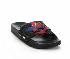 Kids' Adidas Little Kid & Big Kid Adilette Shower Spiderman Sport Slides -Platform Sandals Shop 2 497