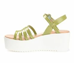 Women's Journee Collection Mirrage Platform Sandals -Platform Sandals Shop 3