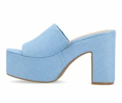 Women's Journee Collection Enyya Platform Heeled Sandals -Platform Sandals Shop 3 43