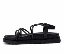 Women's Olivia Miller Venus Strappy Footbed Sandals -Platform Sandals Shop 3 680