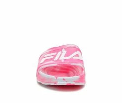 Women's Fila Sleek Slide Marble Sport Slides 12 Women's Fila Sleek Slide Marble Sport Slides -Platform Sandals Shop 4 438