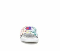 Girls' Champion Little Kid & Big Kid Mega Slide Graph Sport Slides -Platform Sandals Shop 4 443