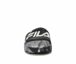 Boys' Fila Little Kid & Big Kid Sleek Slide Marble Sport Slides -Platform Sandals Shop 4 475