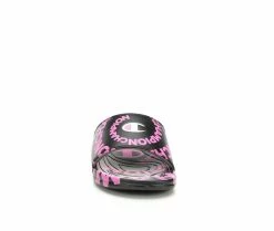 Girls' Champion Little Kid & Big Kid Mega Slide Swirl Sport Slides -Platform Sandals Shop 4 491