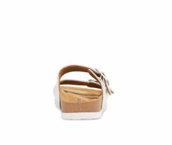 Women's Eastland Cambridge Double Strap & Buckle Slide Footbed Sandals -Platform Sandals Shop 5 493